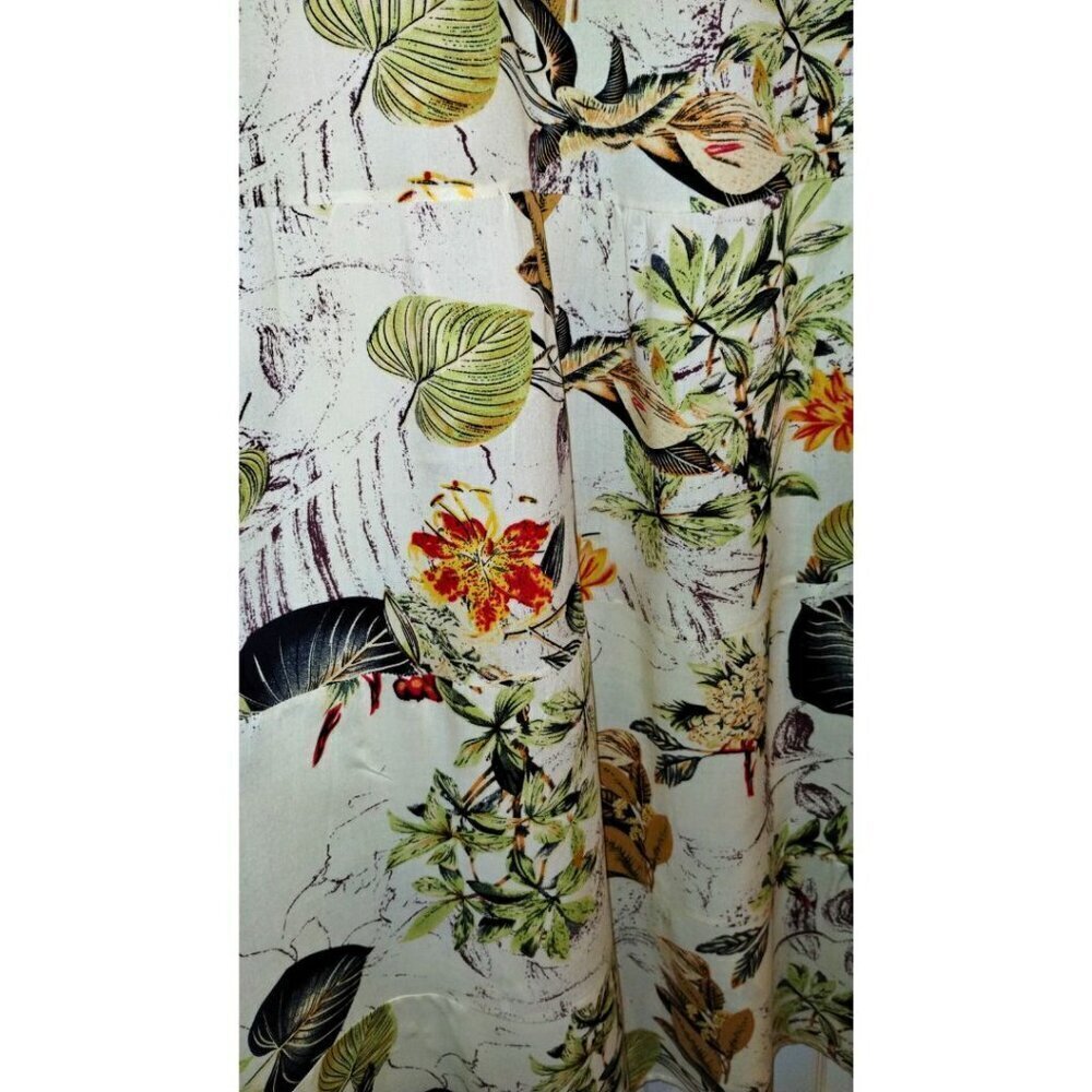 Women's Lightweight Tropical Print Dress (Size L) - Picture 3 of 4